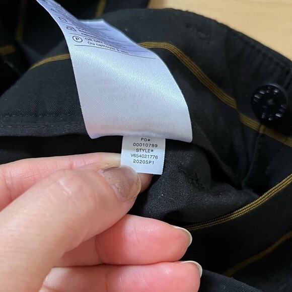 Vince High Waisted Striped Wide Leg Trouser Pants 0 - Picture 11 of 14